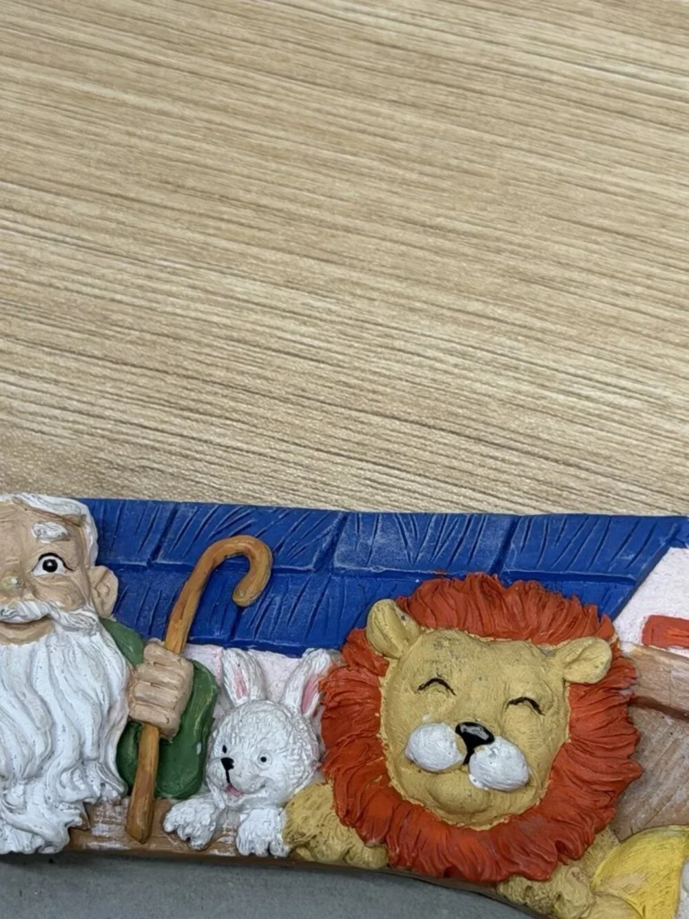 Noah’s Ark Picture Frame 3D Vintage Children’s Biblical Colorful Cottagecore